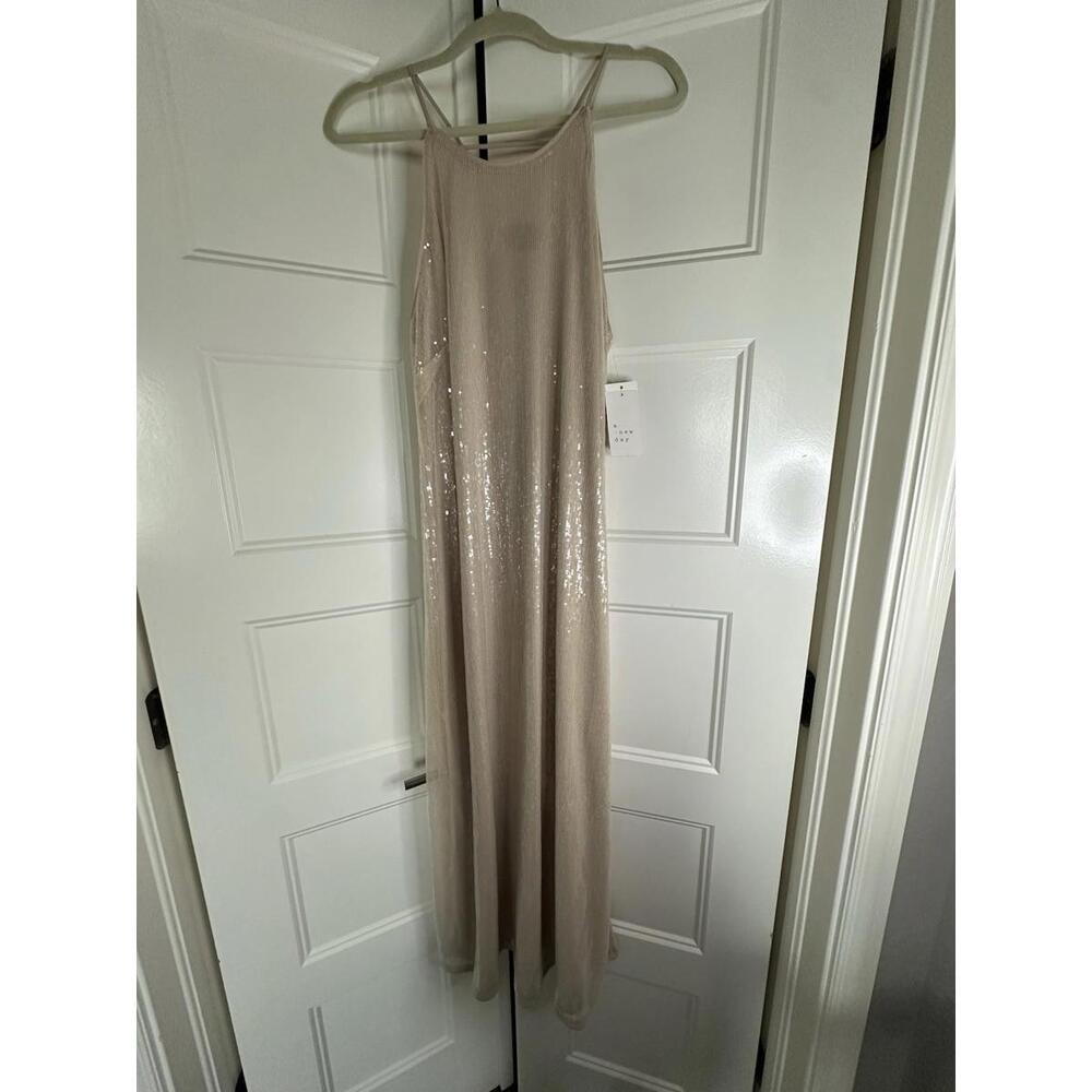 NWT A New Day Gold Sequin Bridesmaid Dress Wedding Dress Prom Dress Size Large